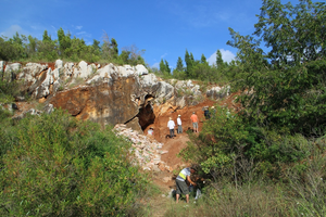The excavation site of Maludong (Red Deer Cave)