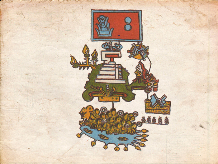 16th Century Codex from Mexico Depicting Earthquake