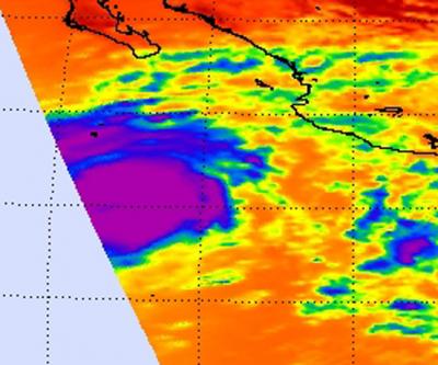 NASA Infrared Image of Tropical Storm Miriam