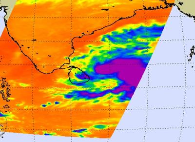 NASA Infrared Image of Tropical Storm 05B