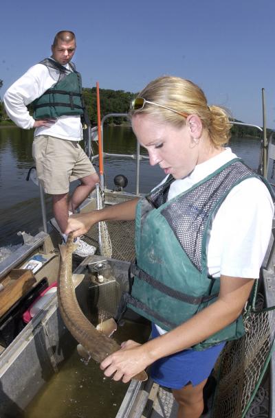 Trent Sutton and Student Intern Kendall Huffer