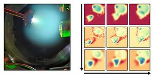 Pulsed laser deposition human vision and AI interpretation