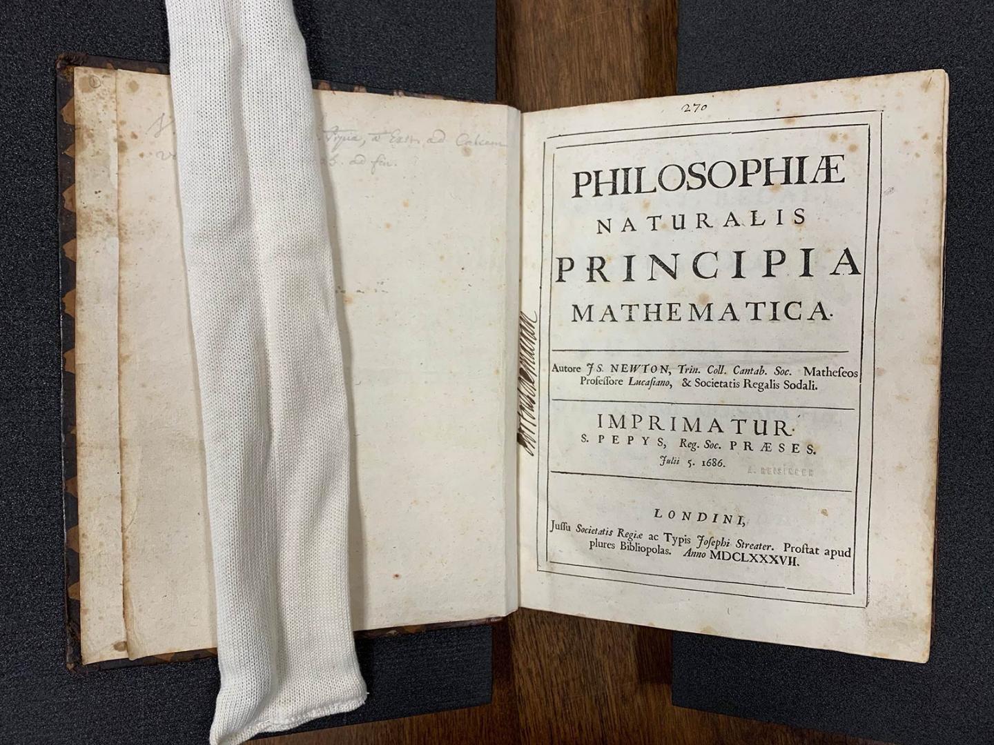 Photo of Newton's Principia