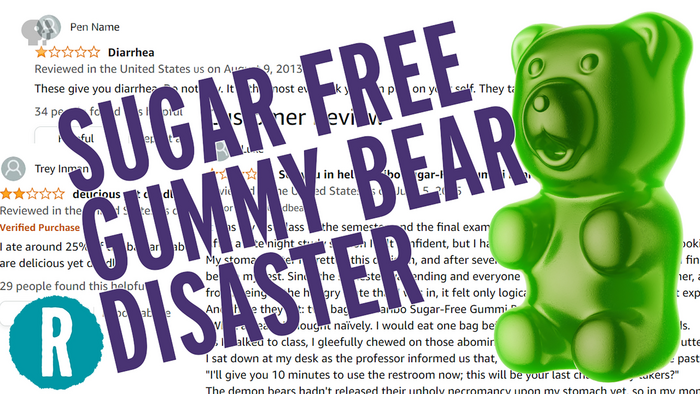 Some sugar free gummy bears are laxatives. No, really. (video)