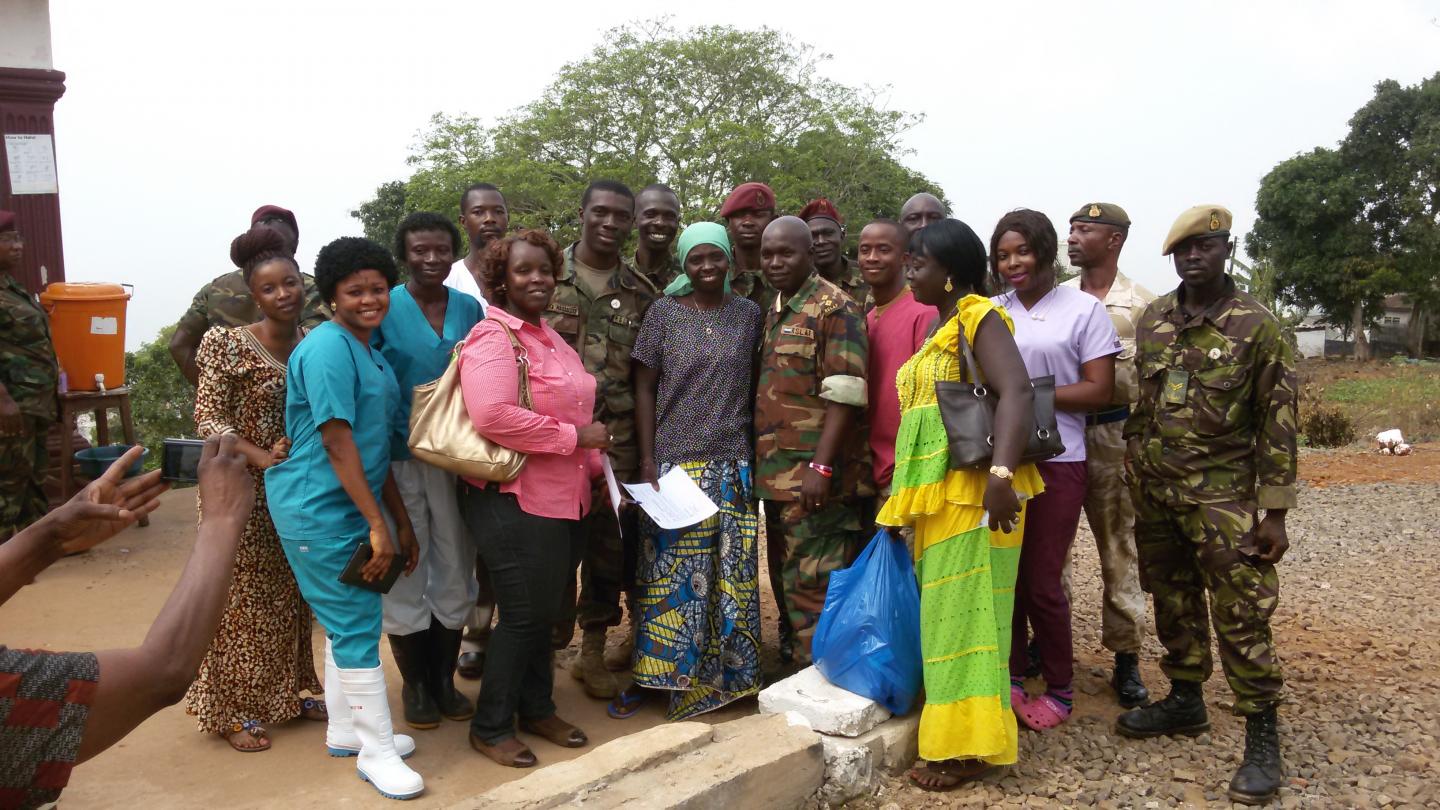 Ebola Survivor and Medical Team