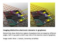 Imaging Distinctive Electronic Domains in Graphene
