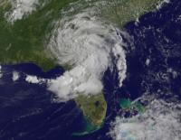 GOES-13 Satellite Image of Tropical Depression Beryl
