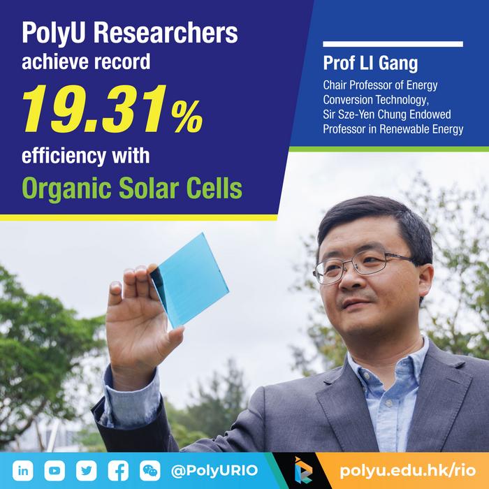 Prof. LI Gang, Chair Professor of Energy Conversion Technology and Sir Sze-Yen Chung Endowed Professor in Renewable Energy at PolyU