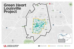 Green Heart Louisville Project map