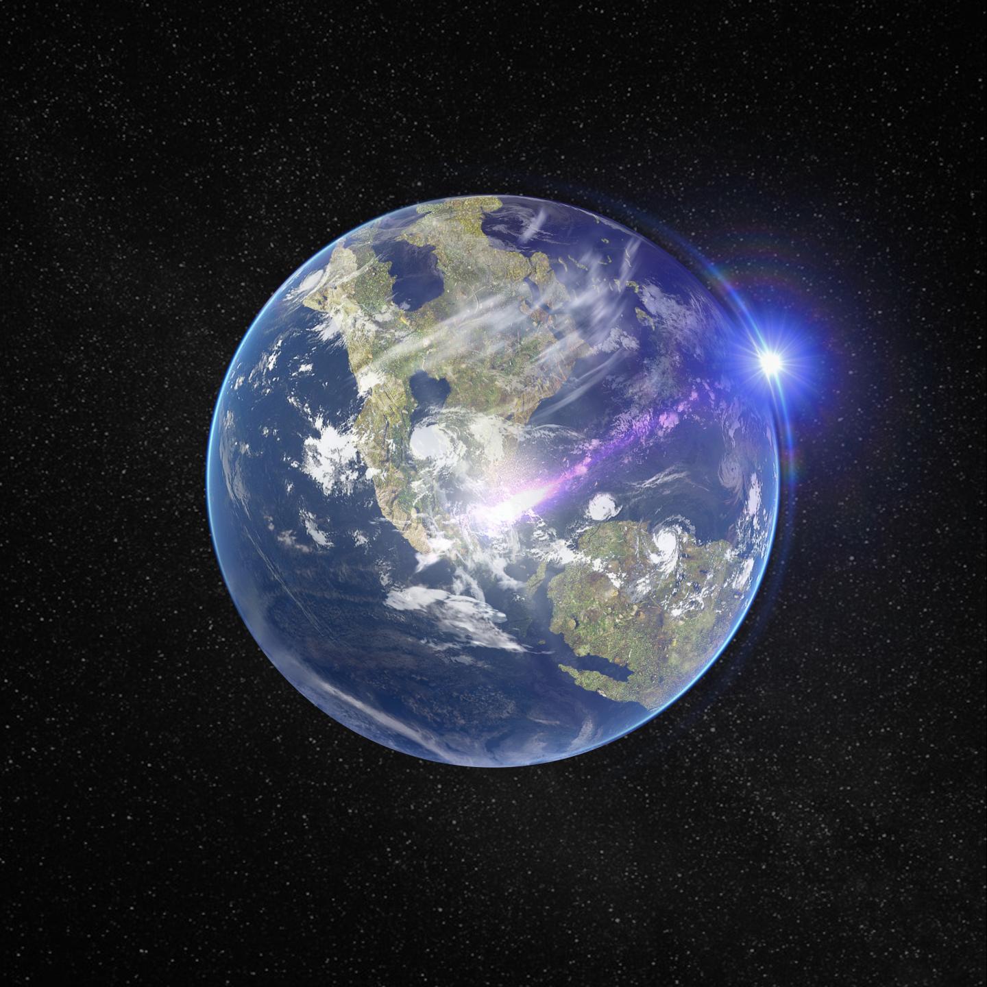 Asteroid Strike from Space