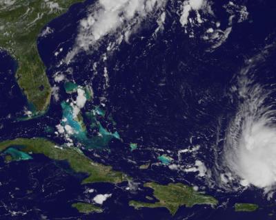 GOES-13 Satellite Sees Dorian's Remnants