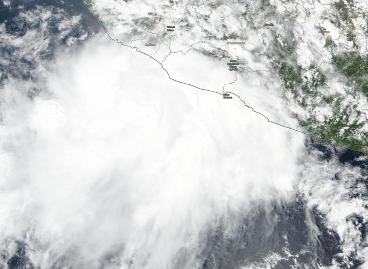 Suomi NPP Image of Lorena