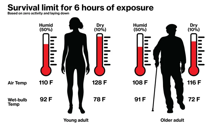 Heat Survivability Infographic