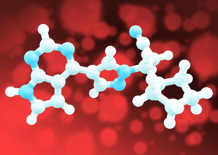 3D model of the drug ruxolitinib.