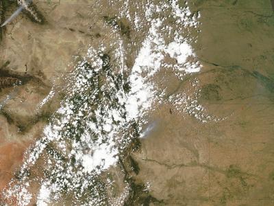 NASA's Aqua Satellite Captured an Image of the Waldo Canyon Fire on June 26, 2012