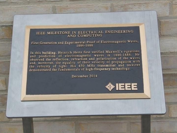 KIT Receives IEEE Milestone Heinrich Hertz