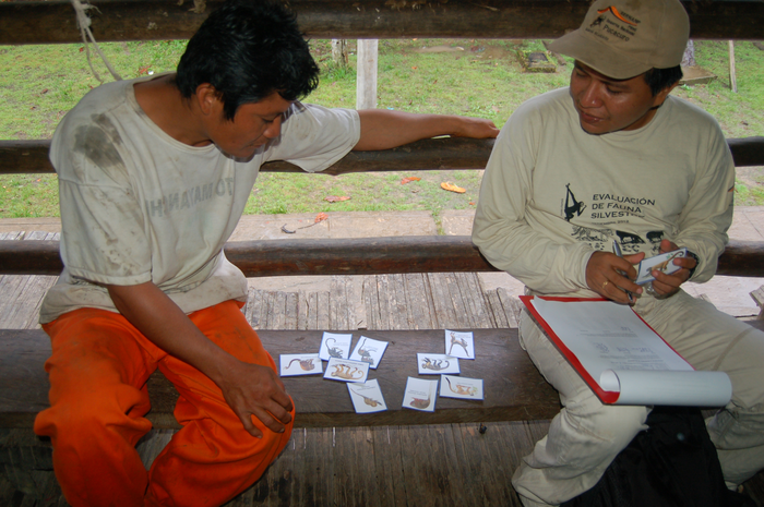 Field work in Amazonian forests