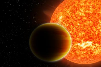 Illustration of a 'Hot Jupiter' Orbiting a Sun-like Star