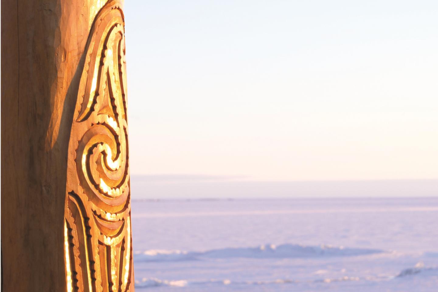 The View of Te Kaiwhakatere o te Raki Looking Outward across the Ross Ice Shelf