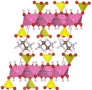 An image of the crystal structure of the new magnetocaloric material