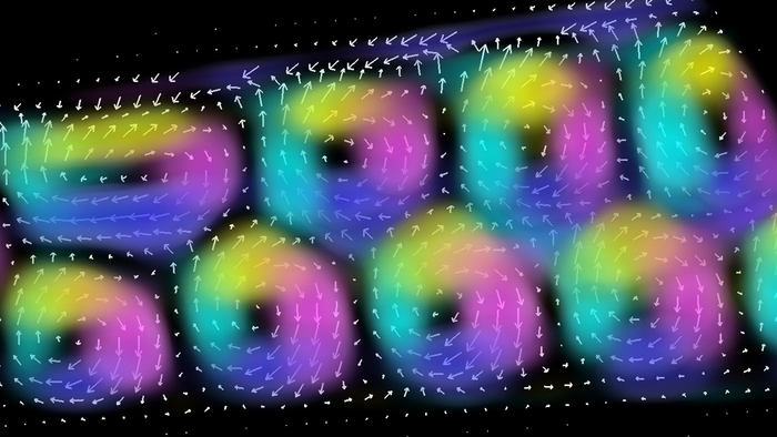 skyrmion tubes inside an FeGe sample