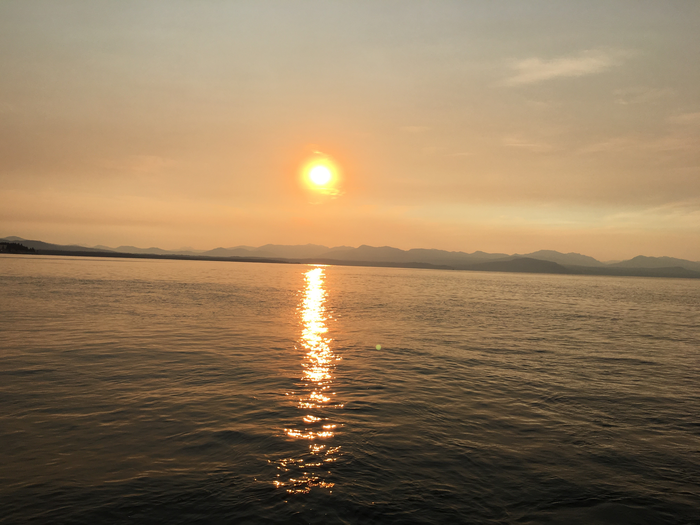 Sunrise over Yellowstone Lake