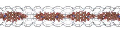 Zeolite with DXP Molecules (Side View)