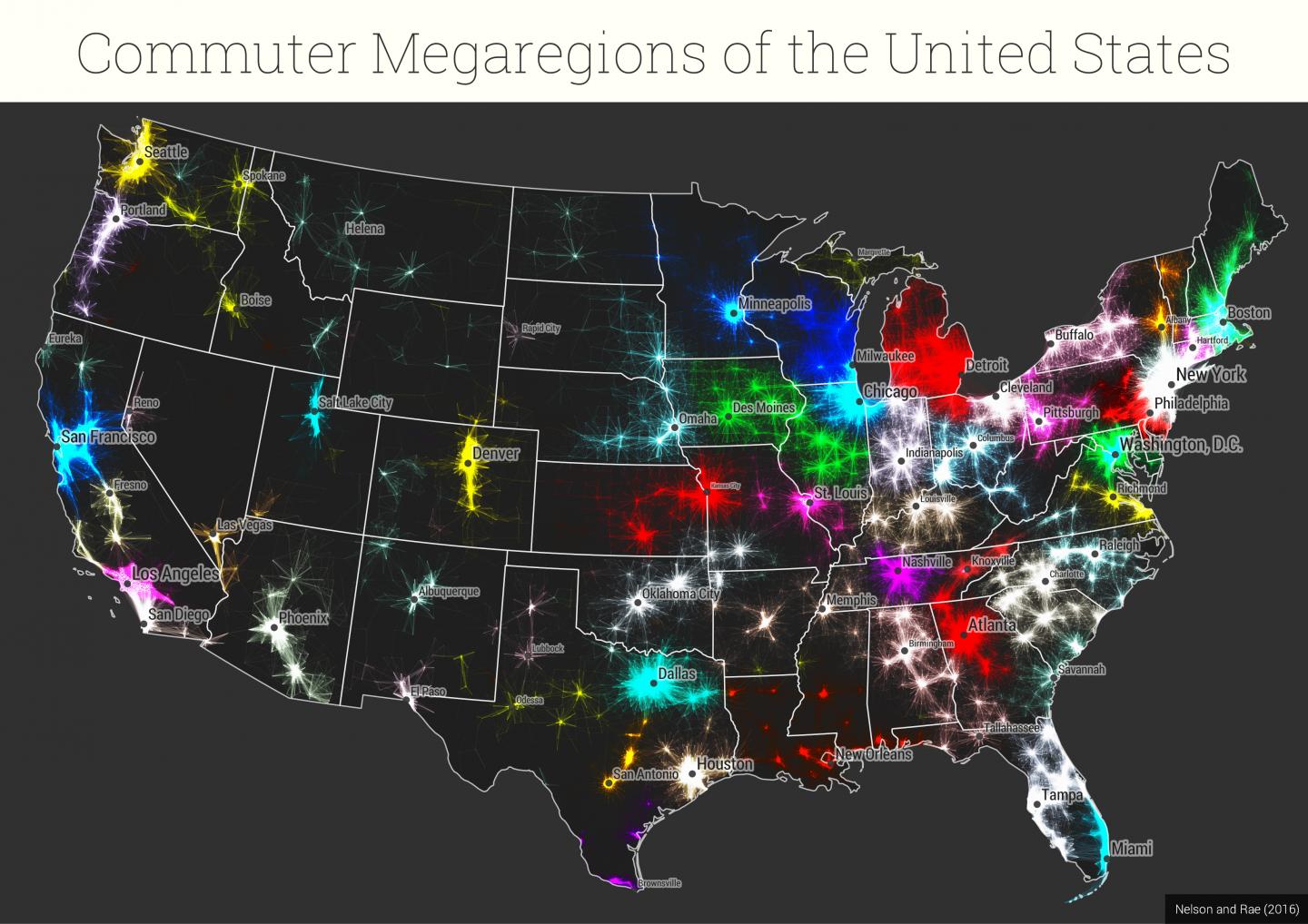 Commuter Megaregions of the United States
