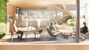 Rendering of Columbia University Vagelos College of Physicians and Surgeons' new biomedical research building