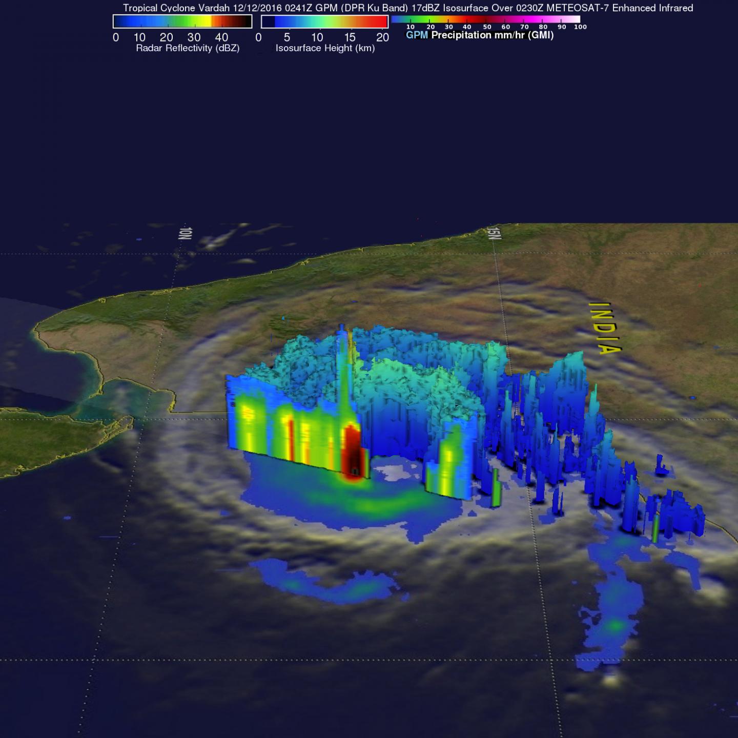 GPM Image of Vardah