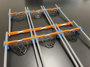 3D-printed models of mechanical neural networks