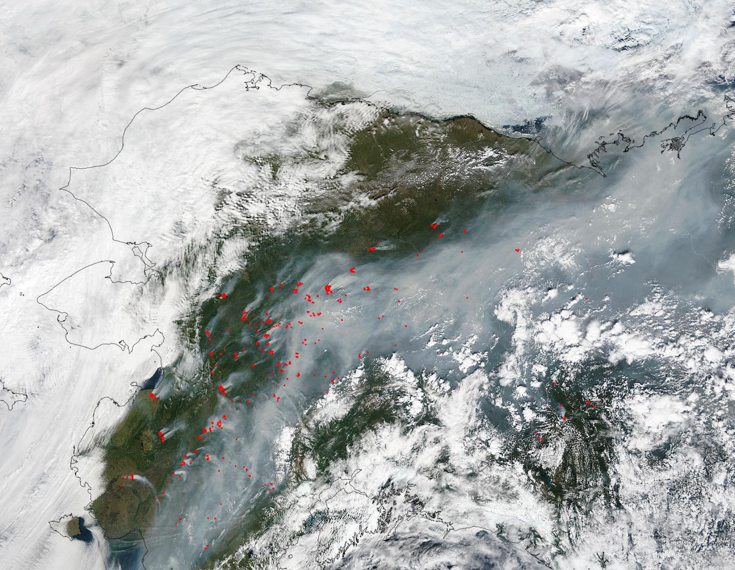 Unusually Large Number of Fires in Alaska