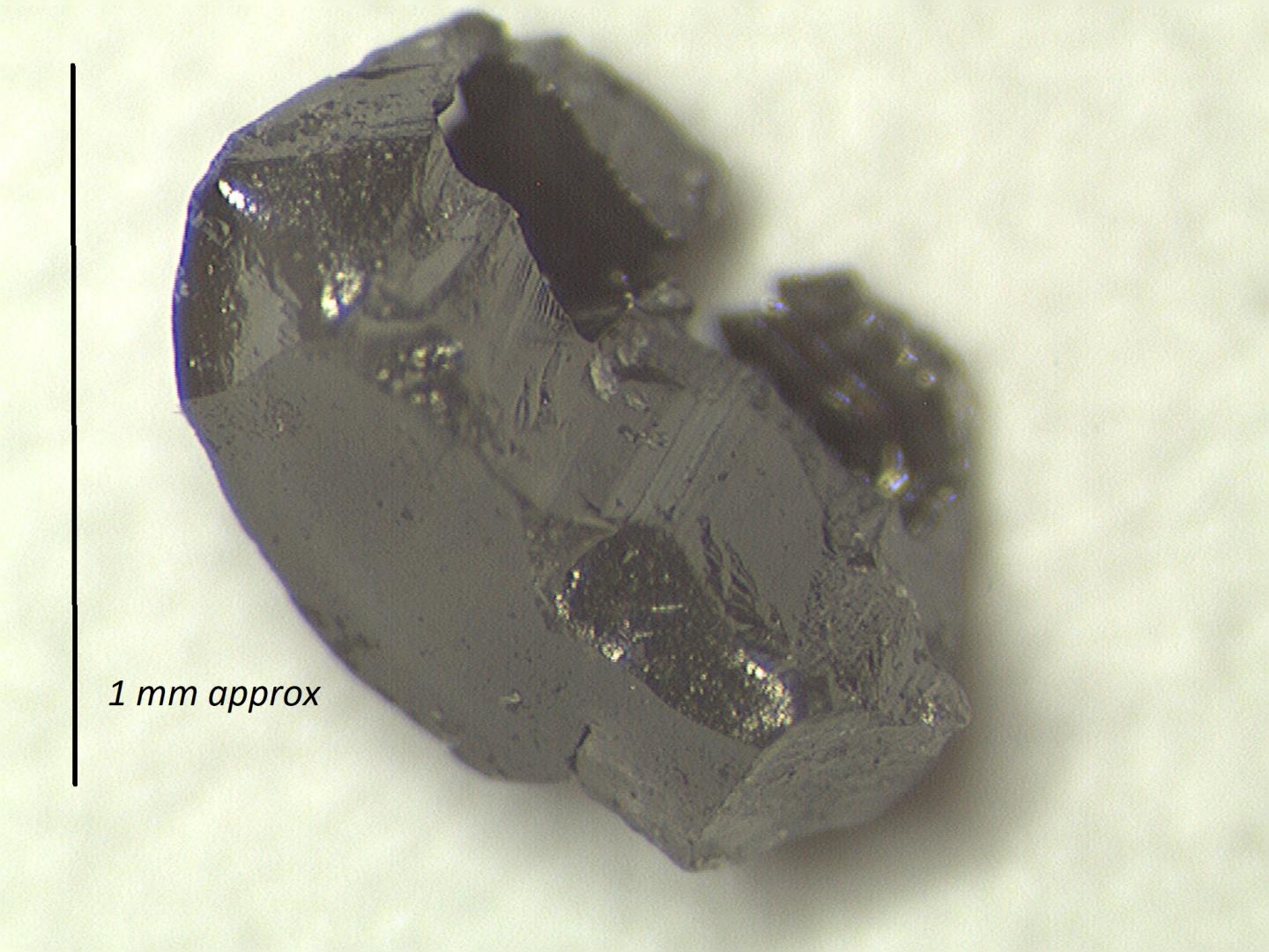 One of the 2.7 billion year-old diamonds used in this work