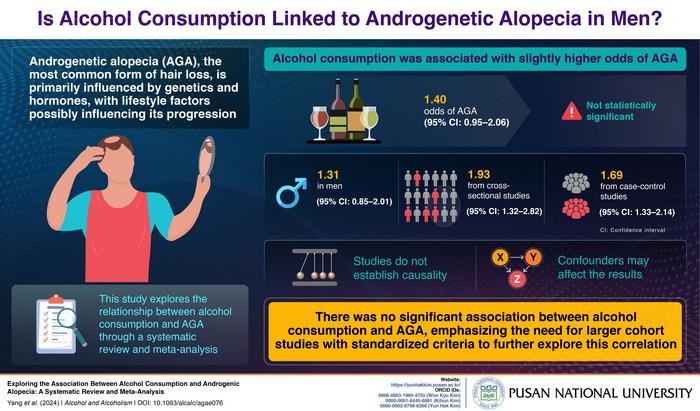 Exploring the correlation between alcohol consumption and alopecia in men