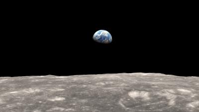 Illustration of Earth as Seen from the Moon