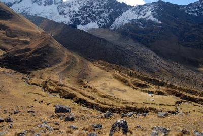 Glacial Moraines in Peruvian Andes