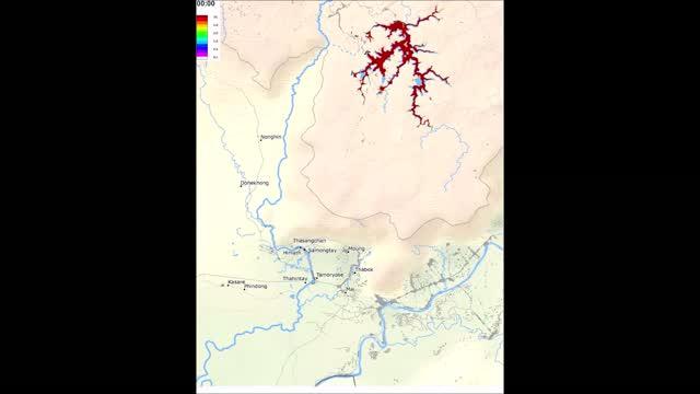 Laos Dam Break Flooding Analysis