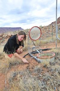 USGS Scientist Sasha Reed Studies Biocrust Testing Plot