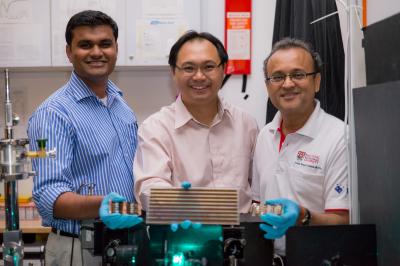 Subodh Mhaisalkar, Sum Tze Chien, and Dr. Nripan Mathews, Nanyang Technological University (2 of 2)