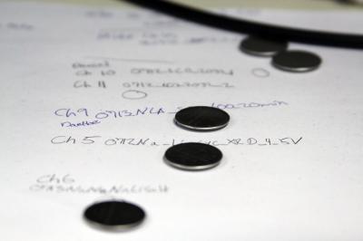 Prototype Batteries on a UC San Diego Workbench