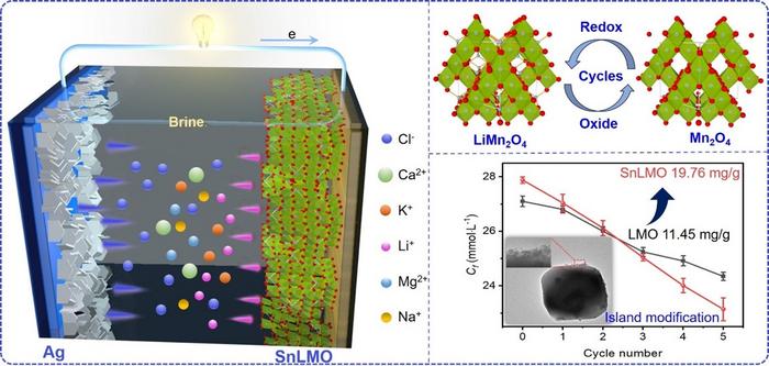 Working Principle of SnO₂ Nanoparticle-Modified LMO (SnLMO)