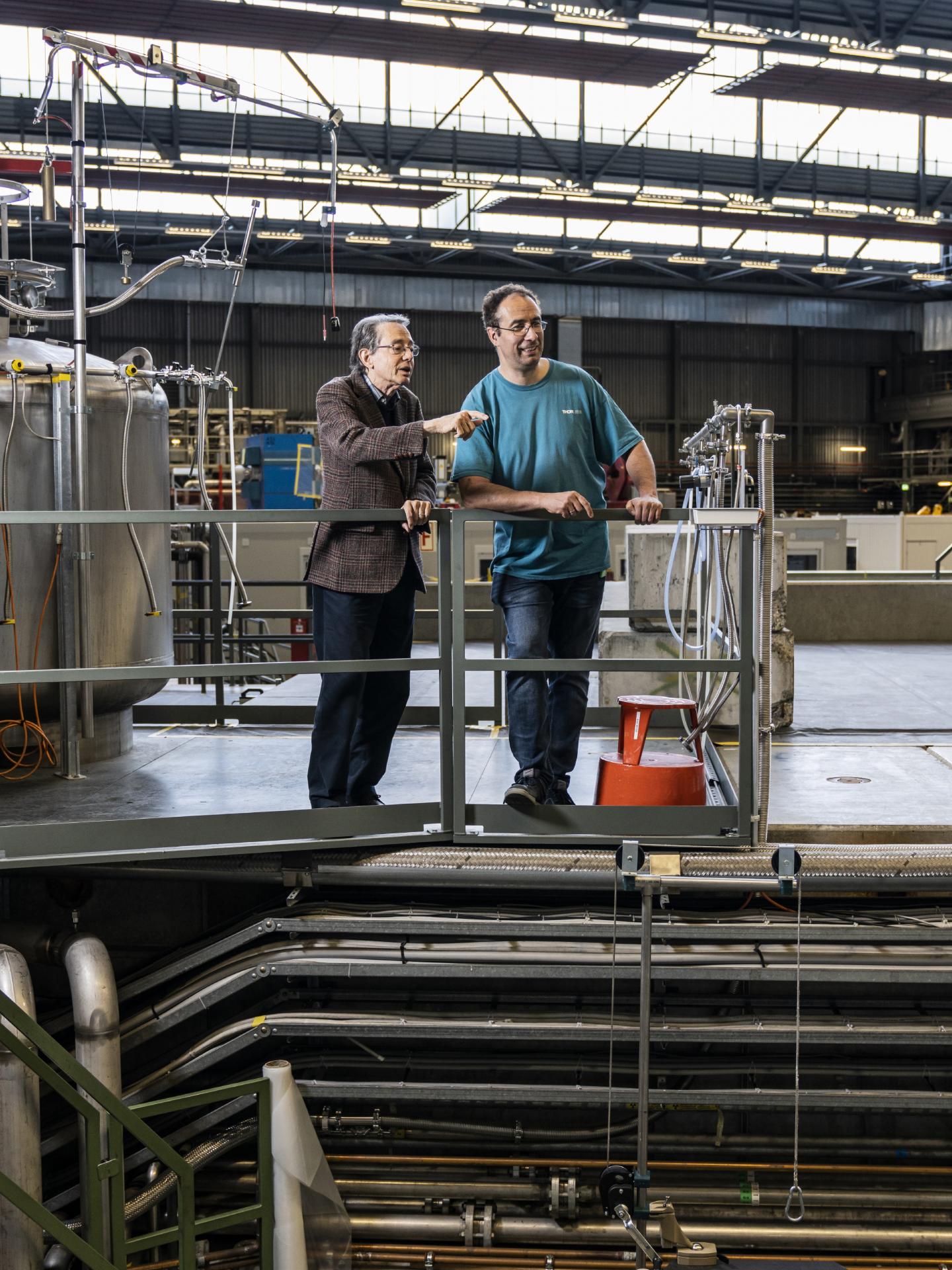 Two happy researchers