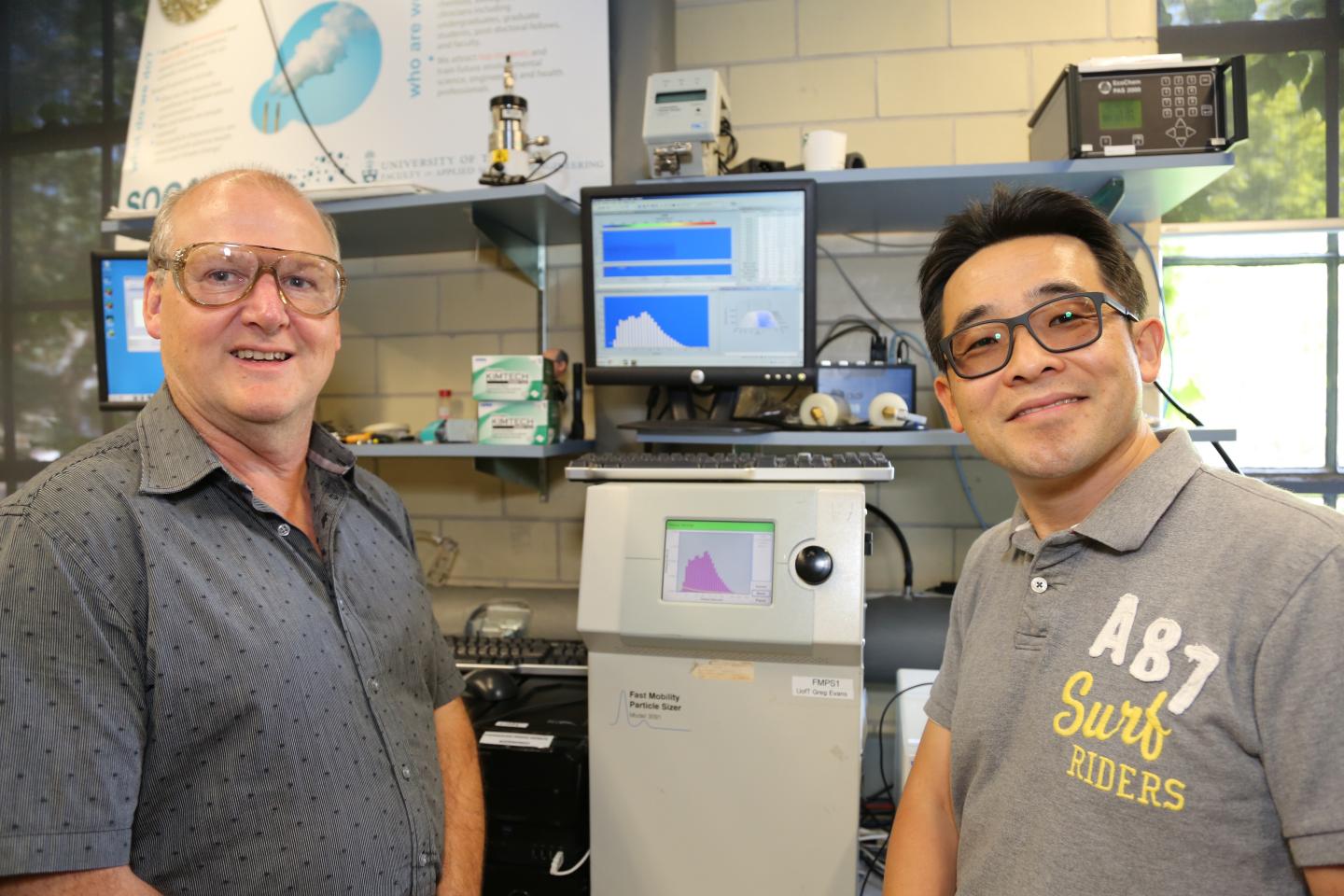 Professor Greg Evans and Dr. Cheol-Heon Jeong, University of Toronto