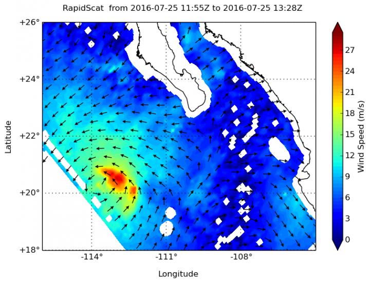 RapidScat Image of Frank