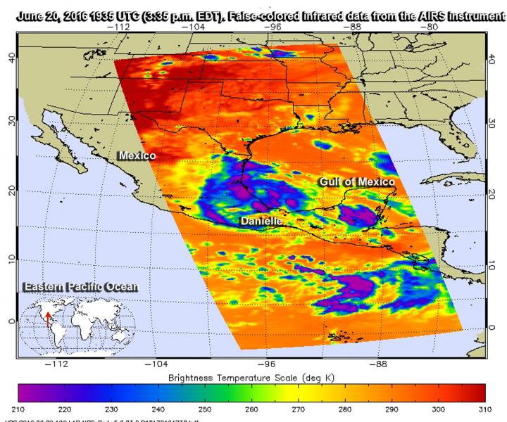 AIRS Image of Danielle