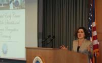 NSF Director France C&#243;rdova Addresses 2014 PECASE Awardees at a Gathering at the NSF