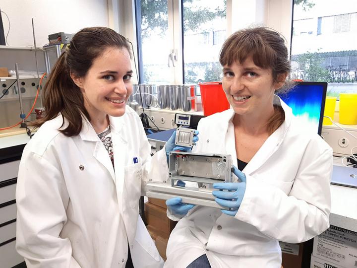 Muriel Siegwart and Victoria Manzi with Test Cell
