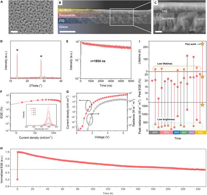 Characteristics of EDEADI-based perovskite films and devices