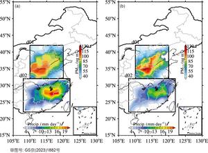 Pattern of southern rainfall-northern haze over eastern China