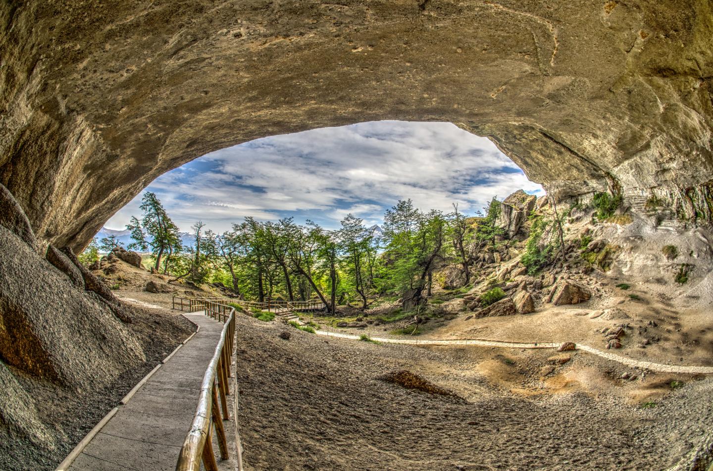 The Mylodon Cave in Puerto Natales, Chile